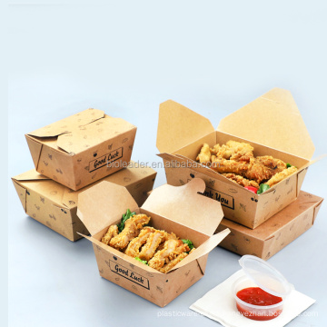Custom Printing Wholesale Salad Box Salas Boxes Kraft Paper Bento Packaging Food,food & Beverage Packaging Coated Paper 50000pcs